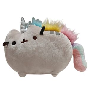 🍒 GUND x Pusheen Pusheenicorn Rainbow Cat Plush Soft Kids Toy Pink Yellow Blue
